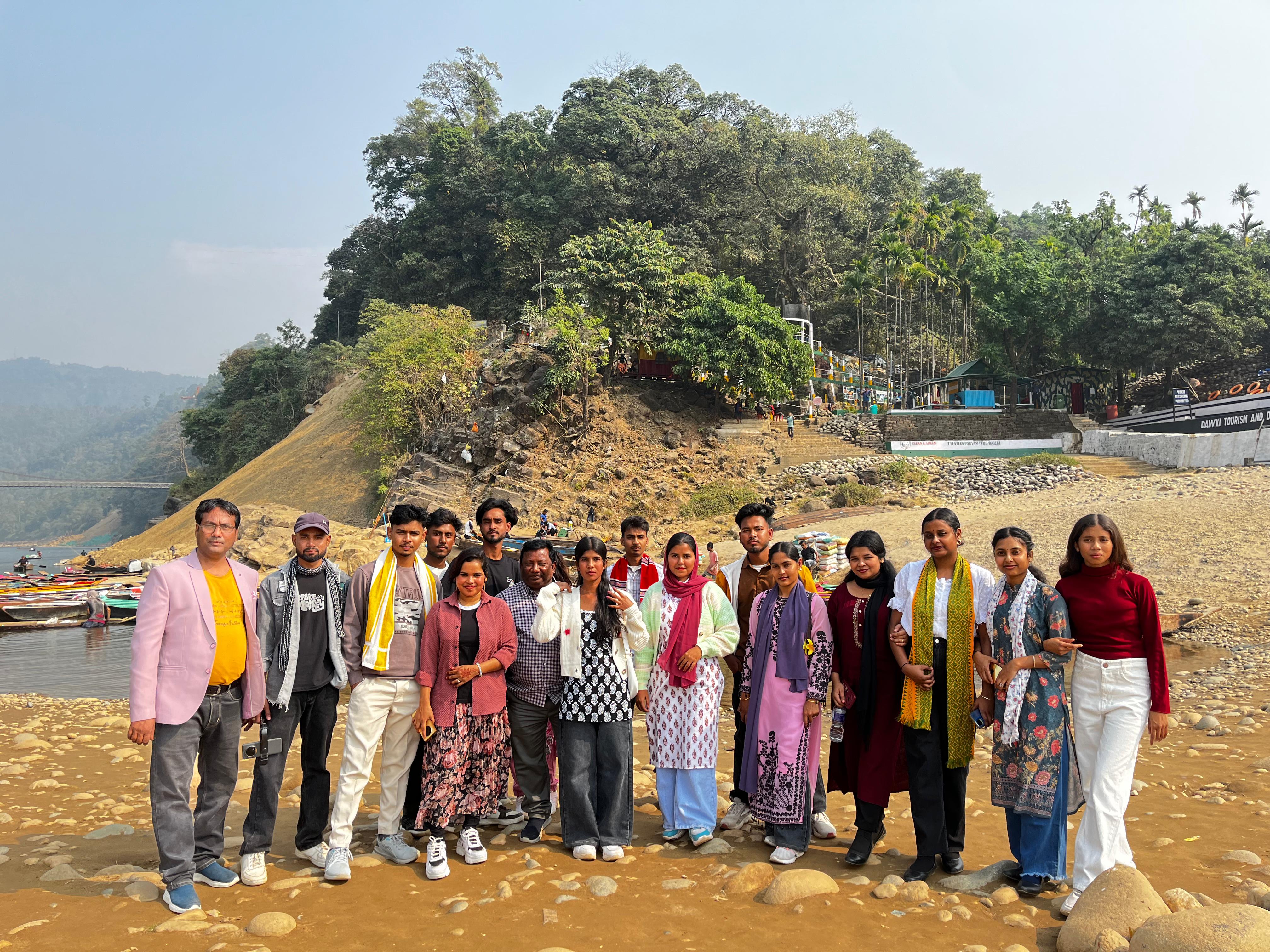 Field Visit at Dawki,Meghalaya